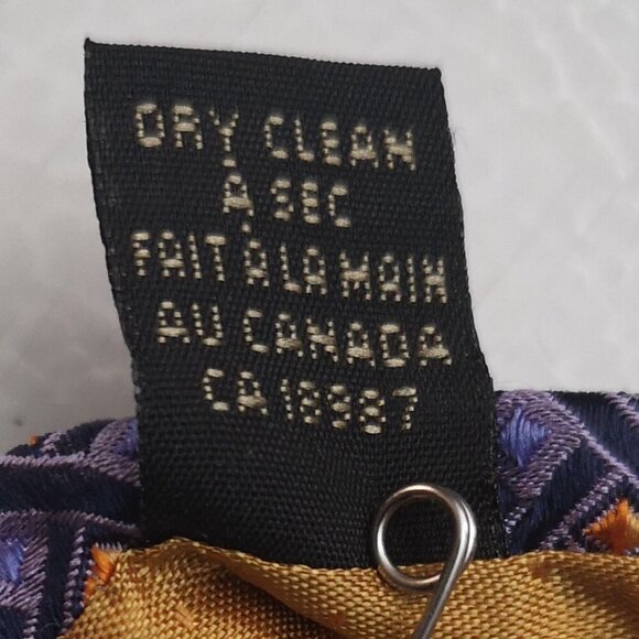 Dion Collection Men's 100% Italian Silk Handcrafted in Canada Neck Tie - Picture 5 of 6